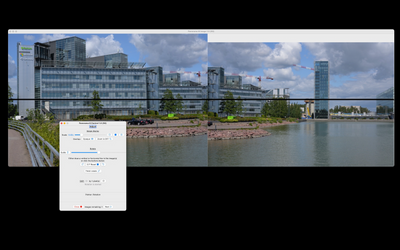 If needed straighten the image(s).