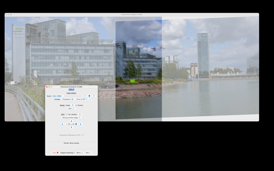 Transparency allows fine tuning the images' positioning
