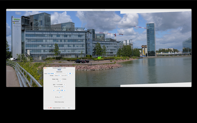Ovelay image positioned over the base image: note sharp transition in the cloud