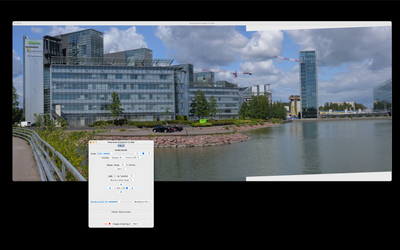 Blending provides smooth transition between the images
