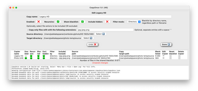 Editing existing copier