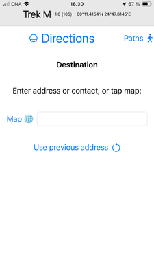 Directions View: get directions
