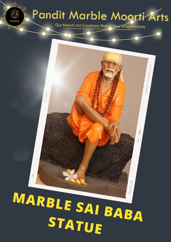 Marble Sai Baba Statue 