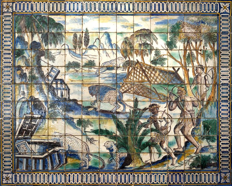 Muse national des azulejosLa chasse au lopard1660-1667 ...