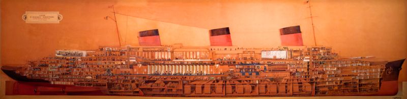 Musée de la Marine - ParisCoupe du paquebot Normandie