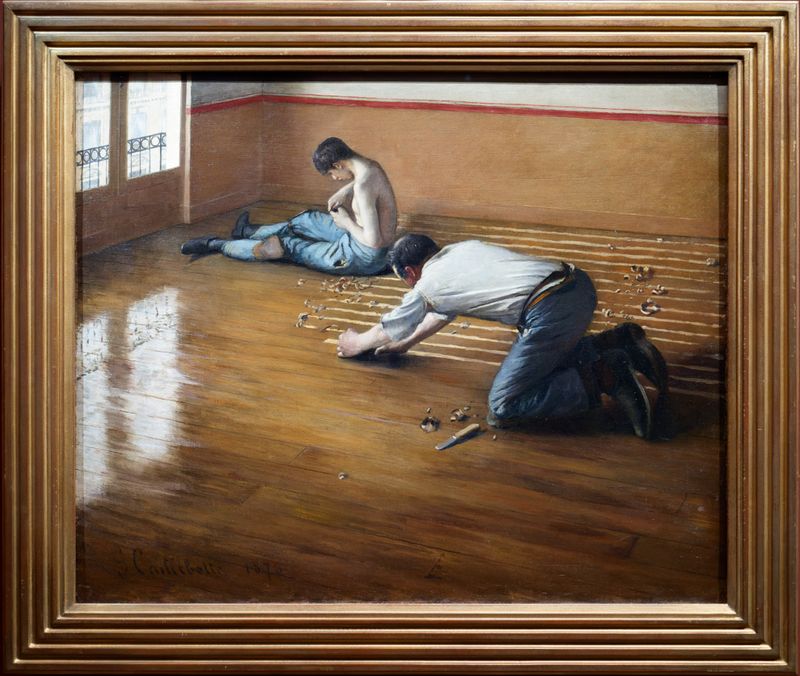 Chez Caillebotte, ça rabote ...mieux en 'format original'