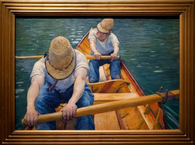 Caillebotte</br>Canotiers ramant sur lYerres</br>1877