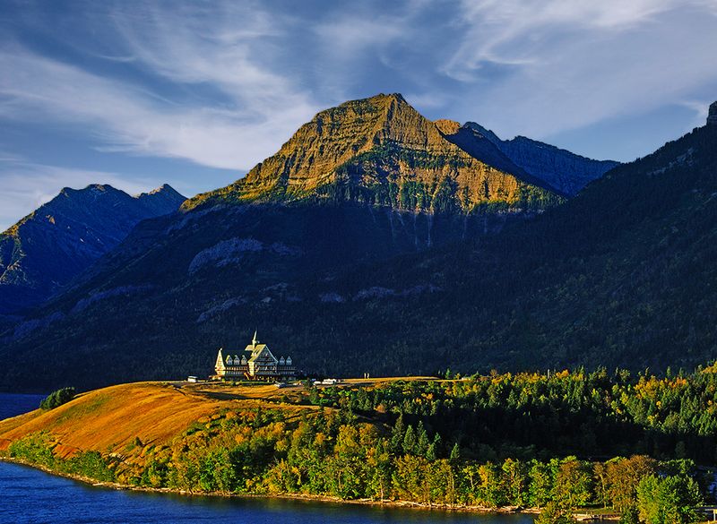 Kame terrace, Waterton Lake International Peace Park, Alberta, Canada