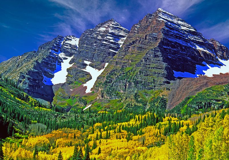  Maroon Bells, rock glacier, Aspen, CO