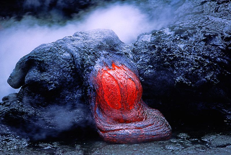 Pahoehoe toe outbreak, Kalapana Gardens, HI