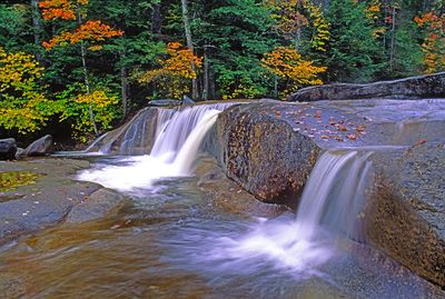 Two of Diana's Baths Waterfalls on the Lucy River near Bartlett, NH