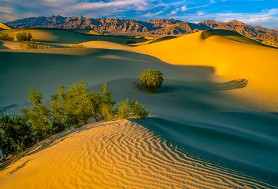 Late evening light at Mesquite Flats, Death Valley National Park, CA