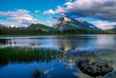Mount Rundle Reflection in Vermilion Lake, Banff National Park, Alberta, Canada