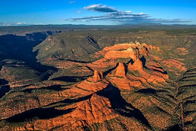 Aerial view of Mitten Ridge, Sedona, AZ