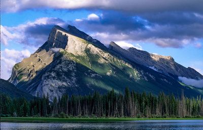 Mount Rundle and Clouds, Banff National Park, Alberta, Canada