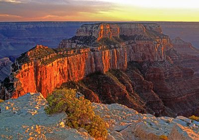 Woton's Throne at Sunset, Grand Canyon National Park, AZ