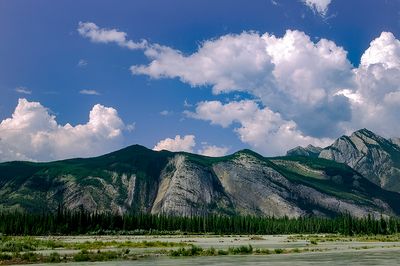 Folds in Jasper National Park, B. C., Canada