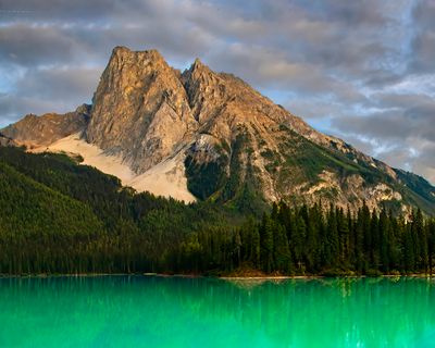 Emerald Lake  and Mount Burgess, Yoho National Park, B. C., Canada