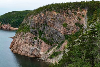 Basalt Dike in Granite near White Point, Nova Scotia, Canada