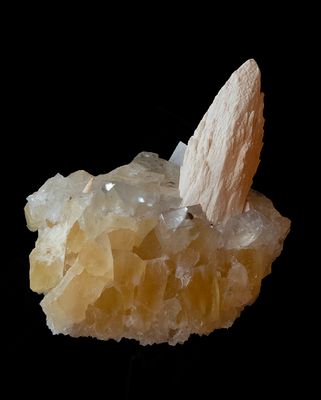 Witherite on Fluorite, Cave-in-Rock, IL