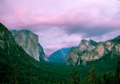 Sunset from Wawona Overlook, Yosemite National Park, CA