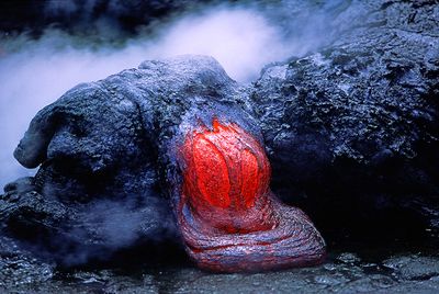 Pahoehoe toe outbreak, Kalapana Gardens, HI