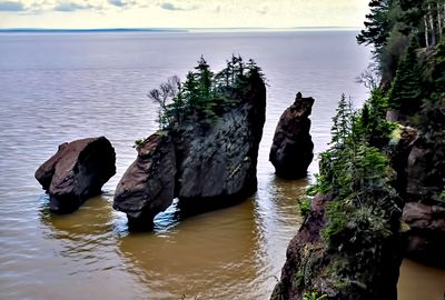 High Tide at the Bay of Fundy, The Rocks Provincial Park, New Brunswick, Canada