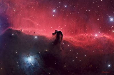 Horsehead Nebula and NGC 2023 in OSC/Ha