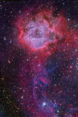 Rosette Nebula Ha/OIII/RGB