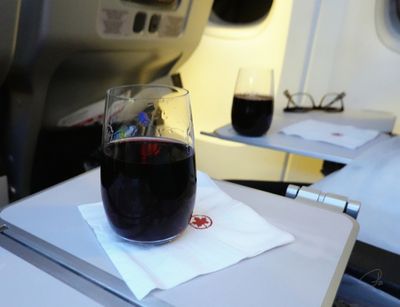 Air Canada Flight - Premium Economy Wine