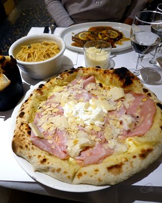 Ozio - Pizza Mortadelina, Vitello Limone and Linguine with Lemon