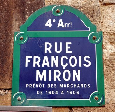 Rue François Miron - 4th Arrondissement
