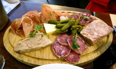 Lunch at Pierrot - Plate of Aveyronnaise Charcuterie