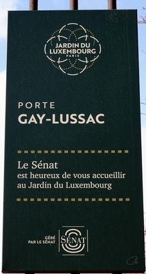 Porte Gay-Lussac - Our Entrance to the Jardin du Luxembourg