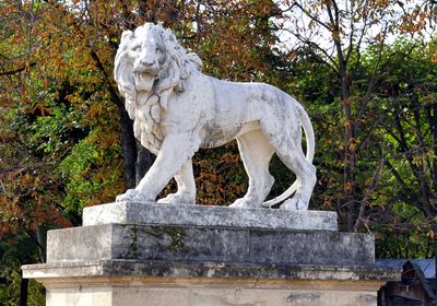 Luxembourg Garden - Lion Statue
