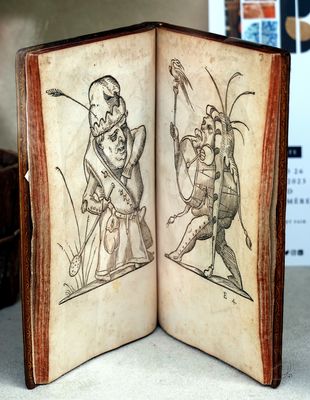 Rue de Cond Bookstore Display - Pages from a 1565 Book 