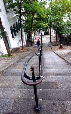 Stairs Down the Montmartre Hill
