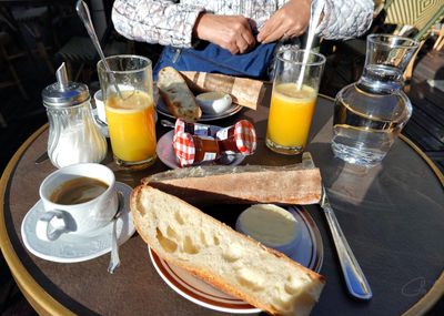 Breakfast at Café du Mexique on Place Victor Hugo