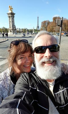 Us on the Alexander III Bridge