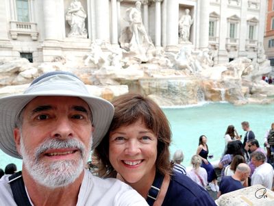 Selfie at the Trevi Fountain, Rome