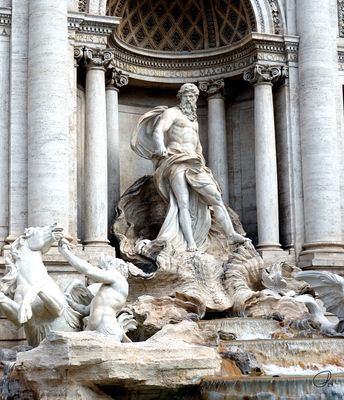 Trevi Fountain detail, Rome