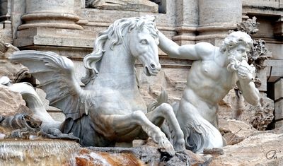 Trevi Fountain detail, Rome
