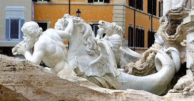 Trevi Fountain detail, Rome