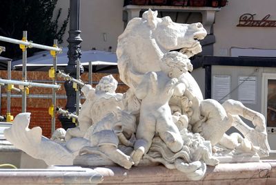 Piazza Navona - Fontana del Nettuno detail, Rome