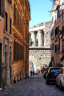 Foro di Augusto as seen from Via Baccina, Rome