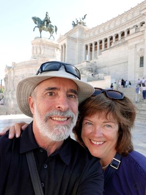 Selfie at the Monumento a Vittorio Emanuele II (Wedding Cake), Rome