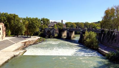 Ponte Palatino from Ponte Cestio, Rome