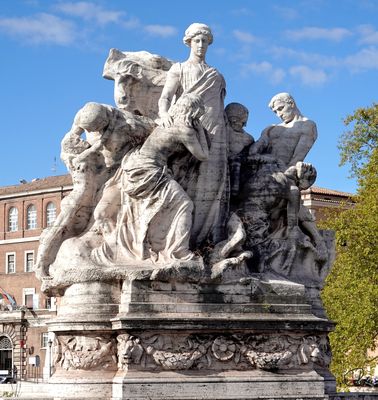 Ponte Vittorio Emanuele II detail, Rome