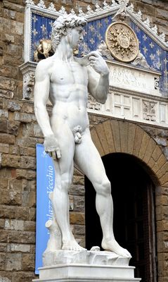 Replica of statue of David, Piazza della Signoria