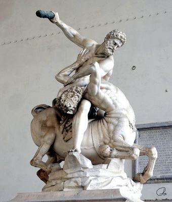 Hercules and the Centaur, Giambologna, Loggia dei Lanzi, Florence